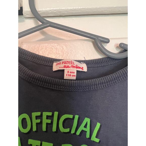 Du Pareil Au Meme French skeleton skateboarding boys shirt sz 5 110cm - Picture 2 of 3